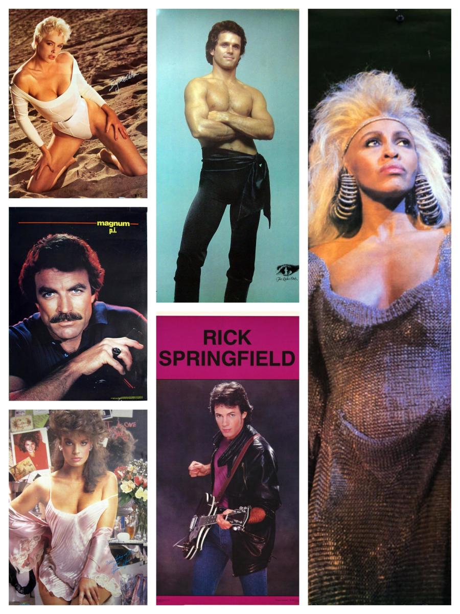 15 Classic 1980s Personality Pin-Up Posters!