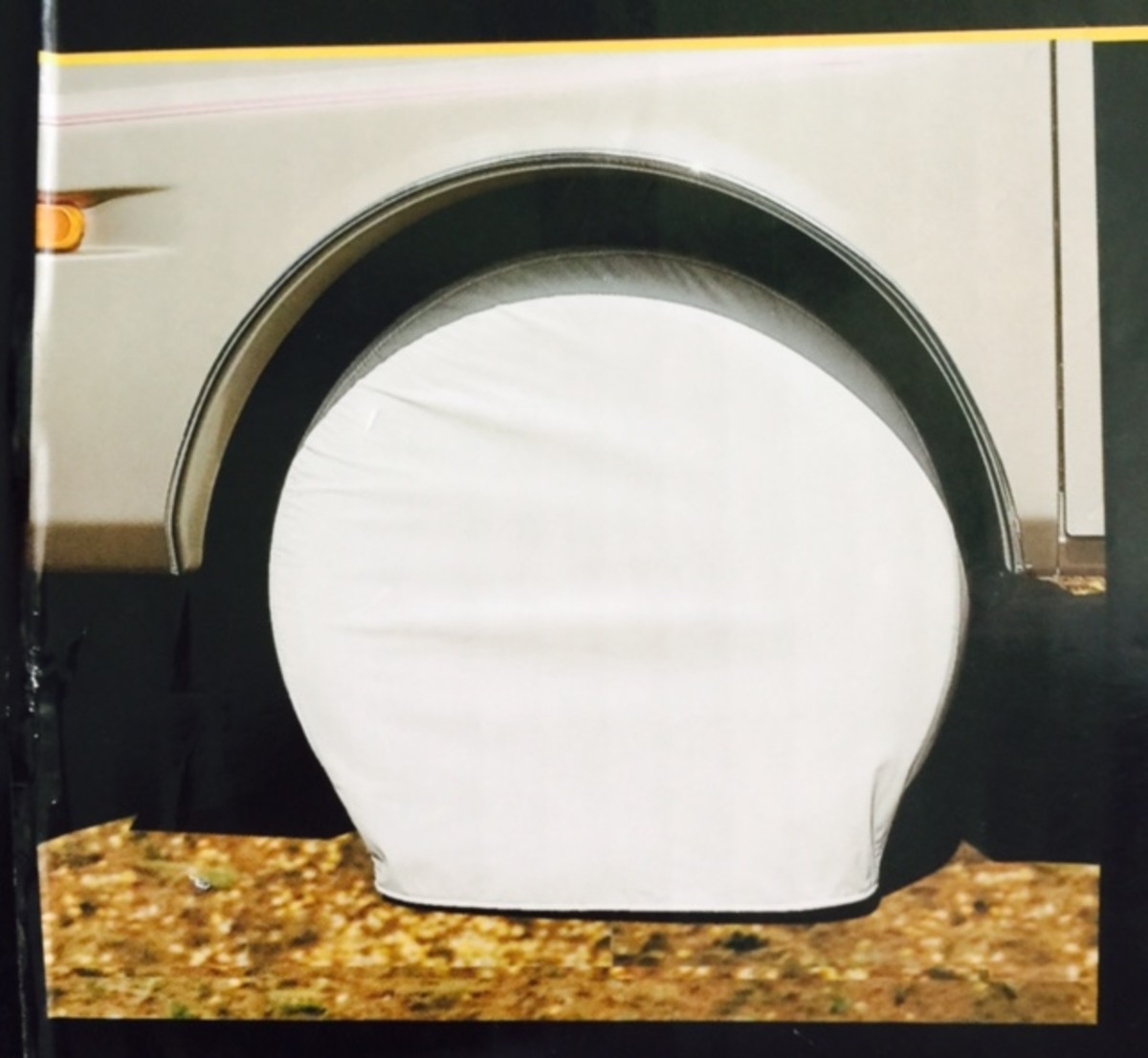 Installing RV Tire Covers: Use Weights, Not Bungee Straps