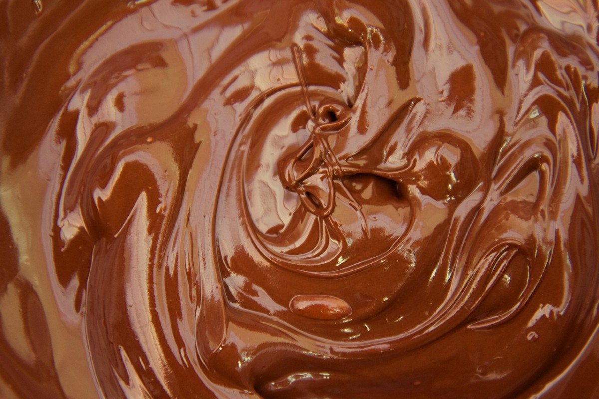A beautiful silken pool of melted chocolate
