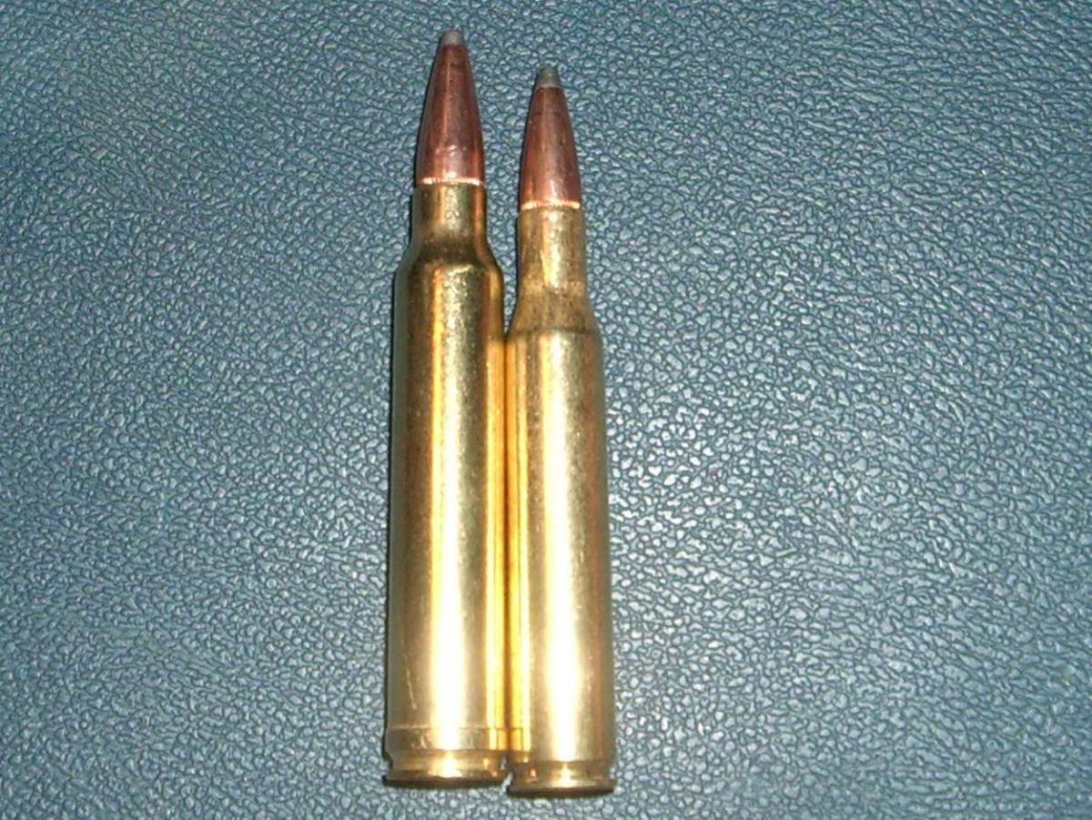 .300 on the left and .30-06 on the right