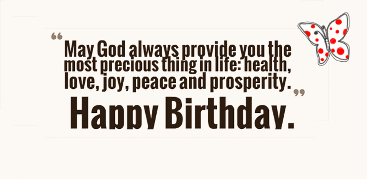 Religious Birthday  Card Wishes