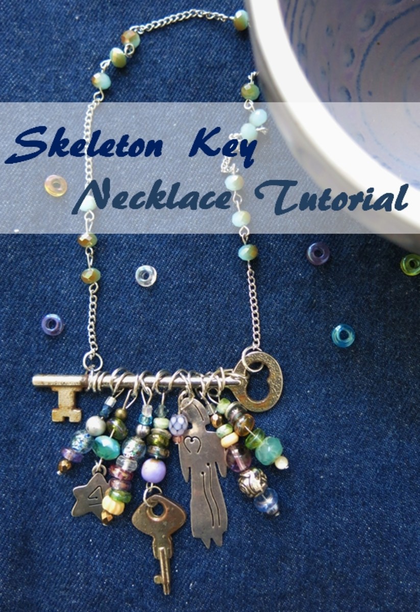How to Make a Necklace with Skeleton Keys and Beads