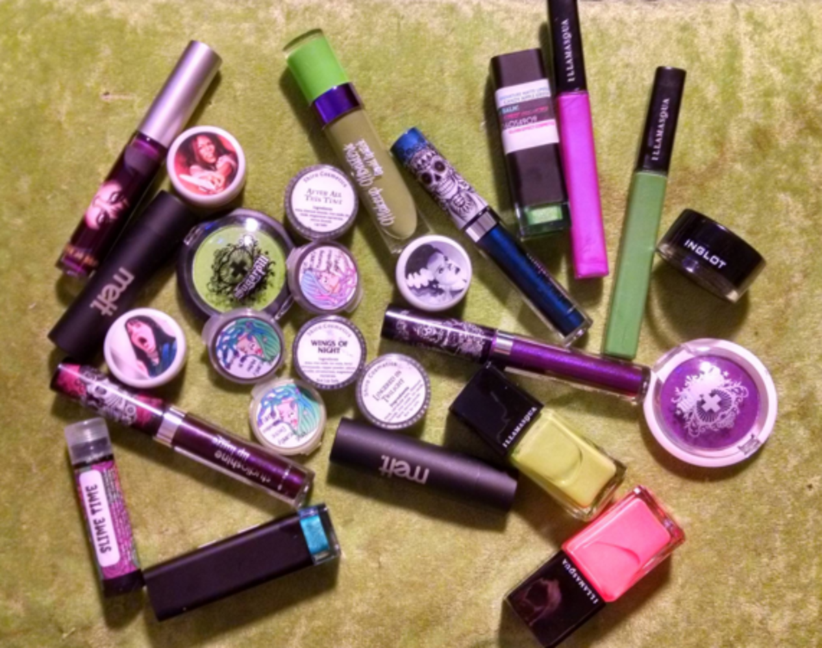 A motley assortment of indie makeup