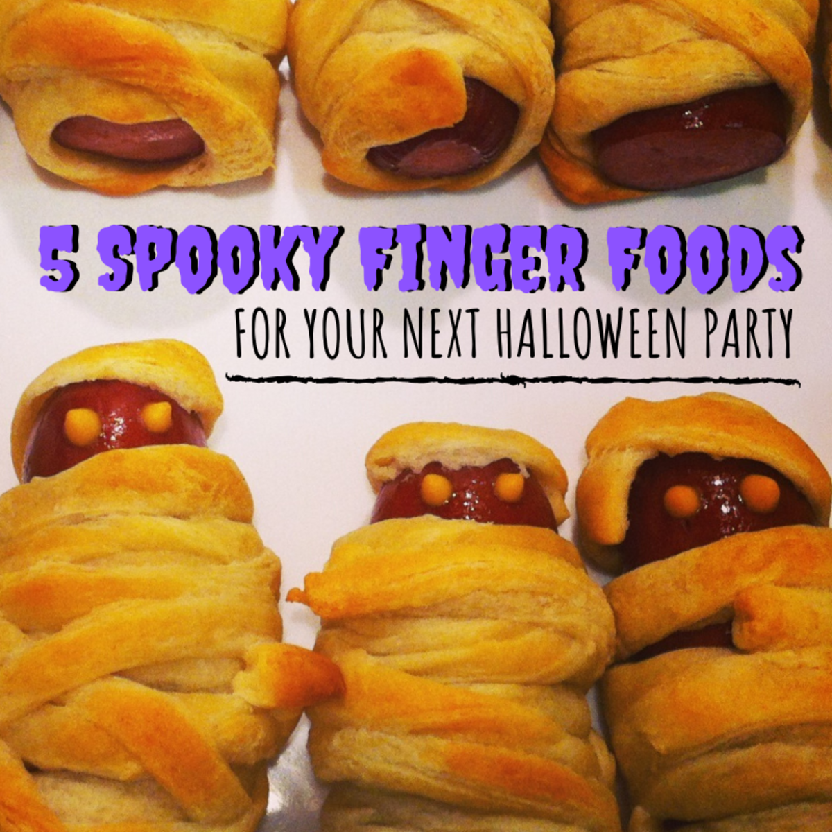 The perfect party foods are simple, delicious, and snackable. These five Halloween-themed treats will have your ghoulish guests moaning for more. 