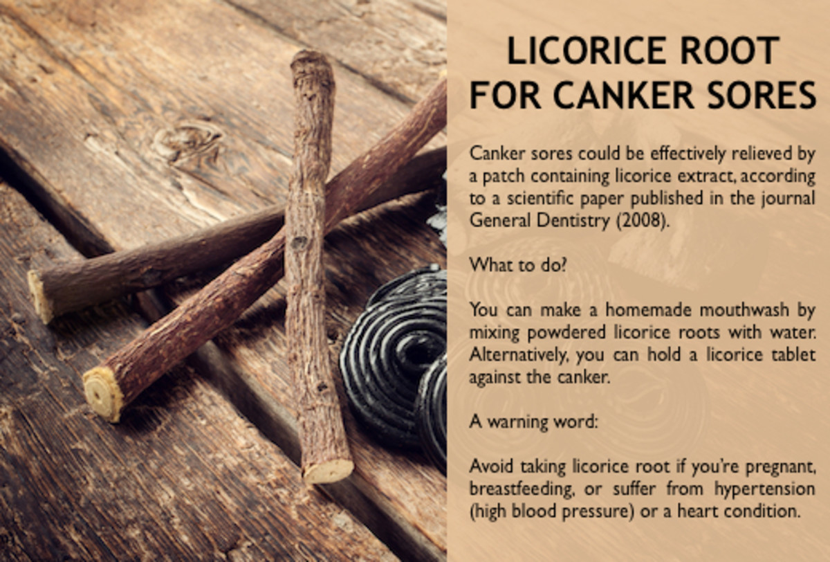 How to get rid of canker sores with licorice roots?