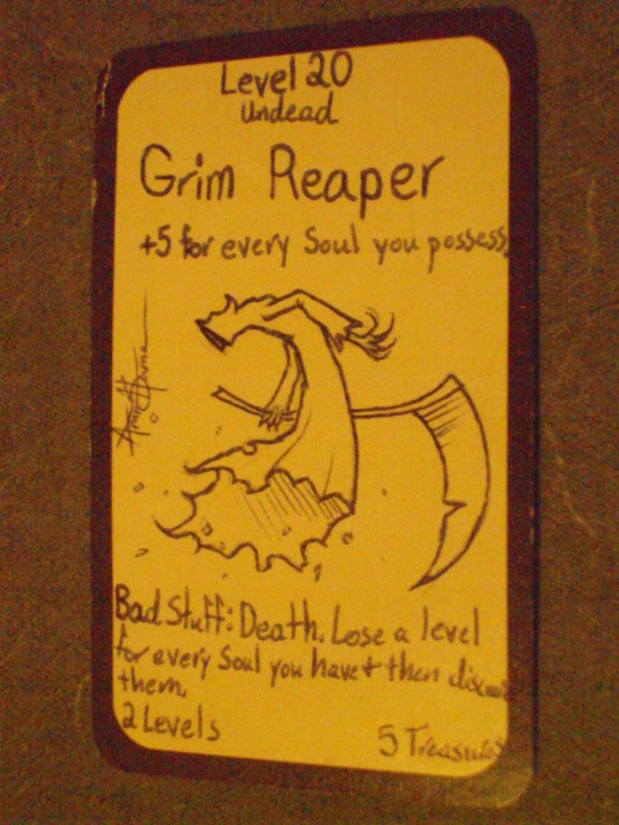 Munchkin Custom Card Ideas: Grim Reaper