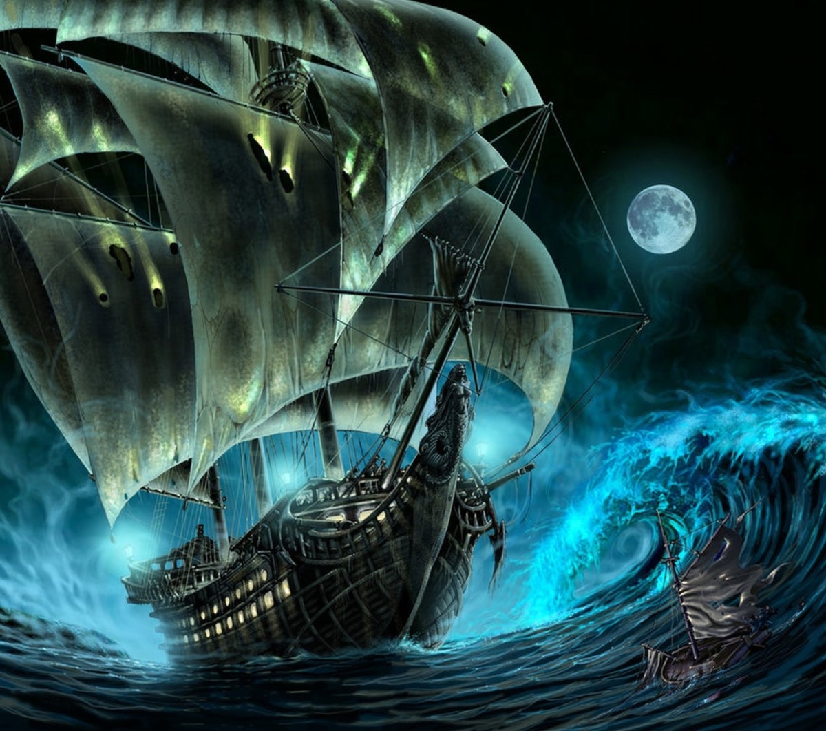航海历史充满了故事的船只漂流在公海船员神秘地消失了。