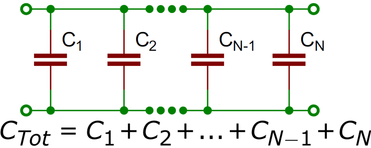 2. Mixing Up the Addition of Capacitors With the Addition of Resistors