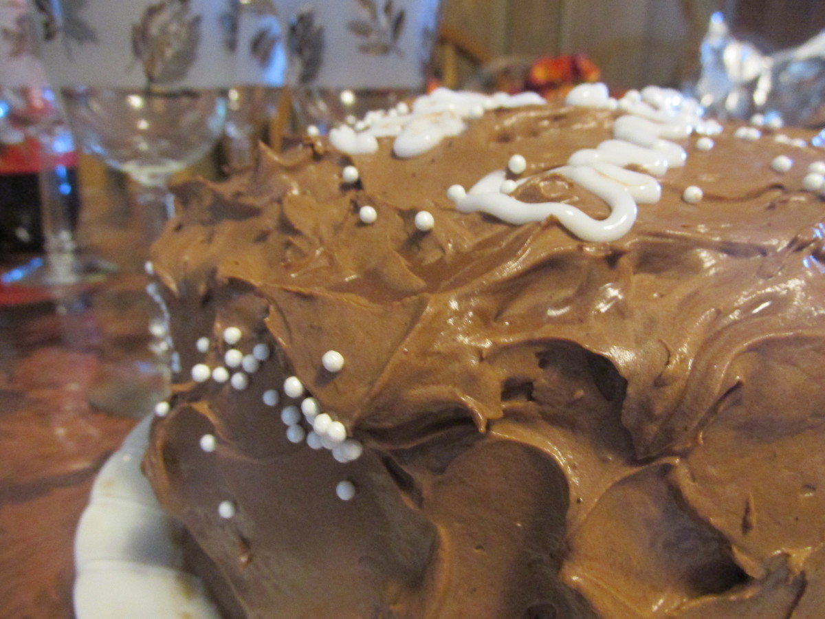Chocolate Kahlua Mousse Cake
