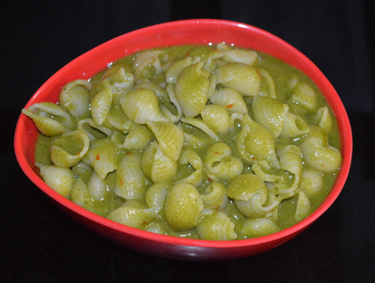 Vegan Ginger-Coconut Green Pasta Recipe With Basil