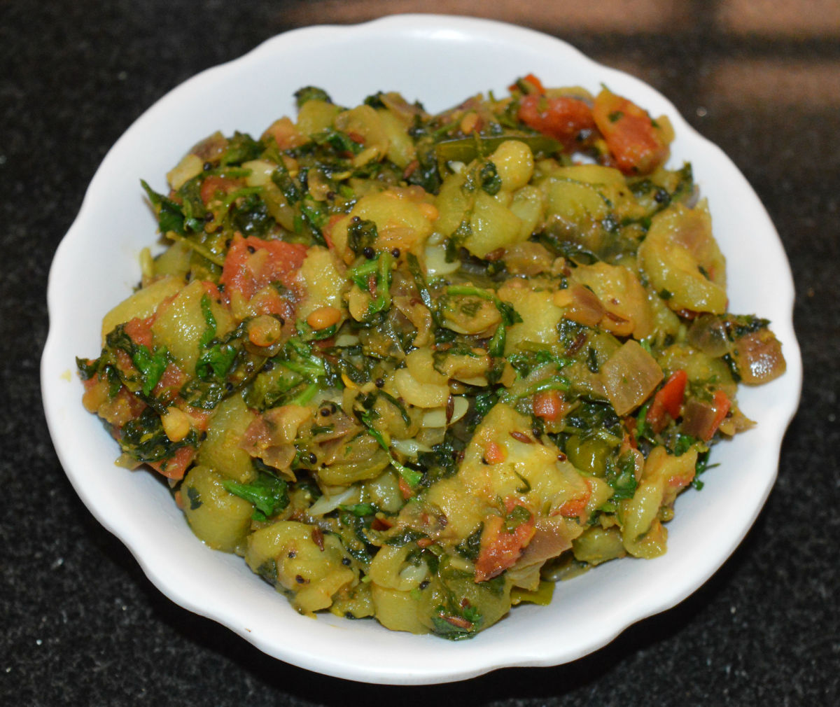 Ridge Gourd (Turai) and Fenugreek Leaf (Methi) Curry Delishably