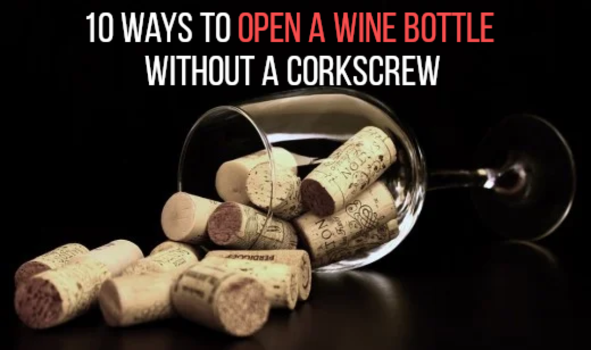 If you want to find out lots of ways to open a wine bottle without a corkscrew, read on...