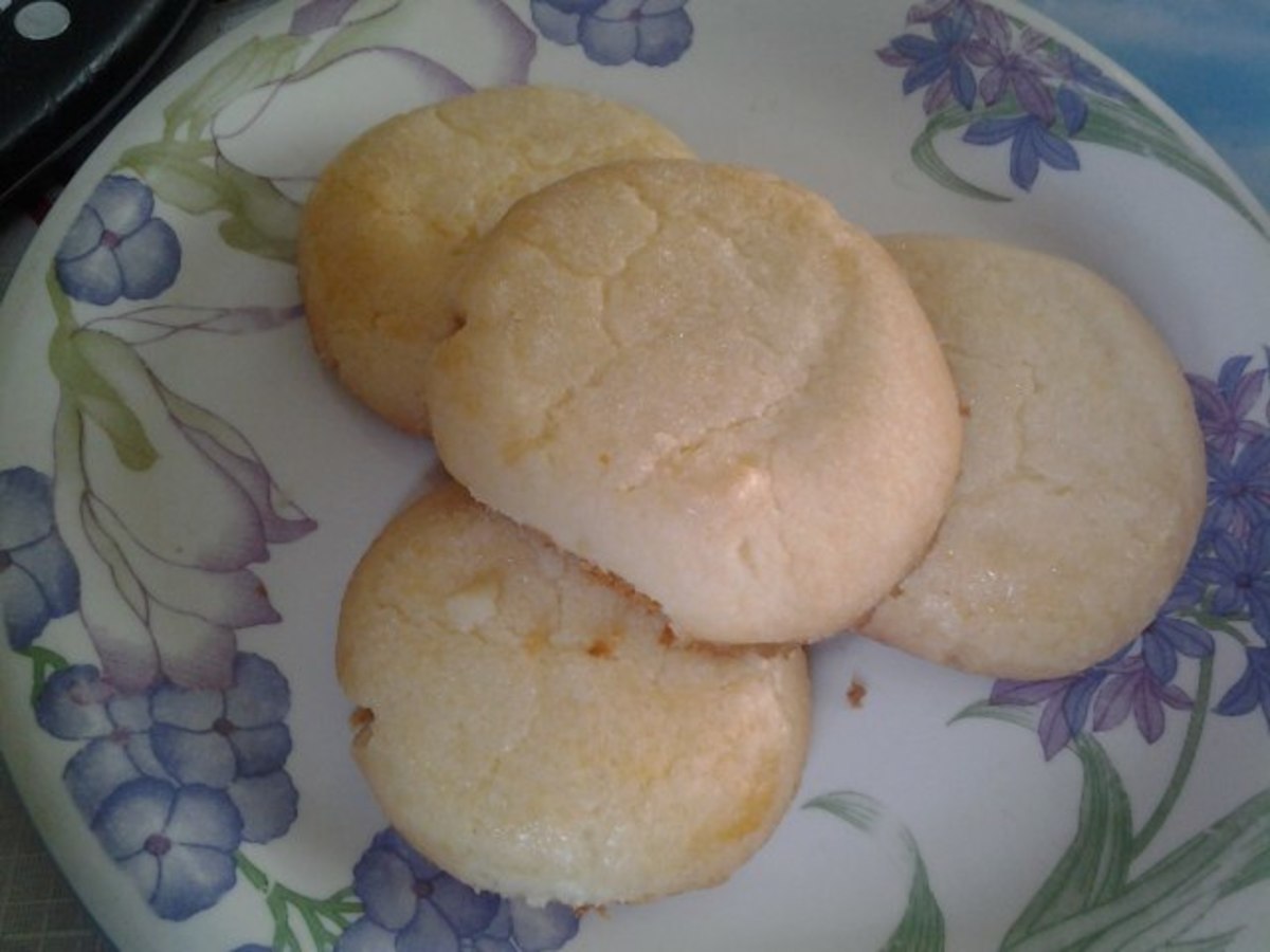Russian sugar cookies, fresh from the oven and ready to be enjoyed!
