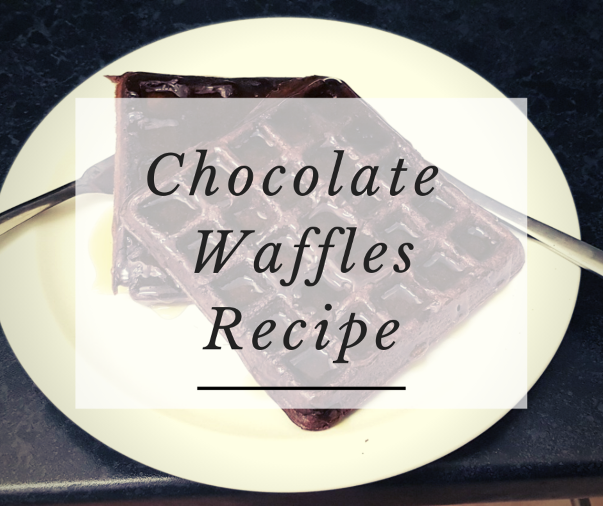 These delicious chocolate waffles are such a treat!