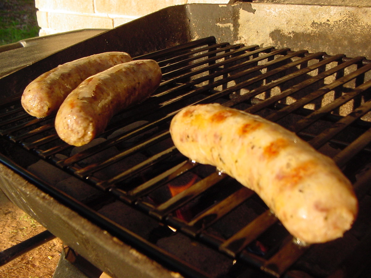 How can you cook sausage without accidentally popping it open and losing all the juice?