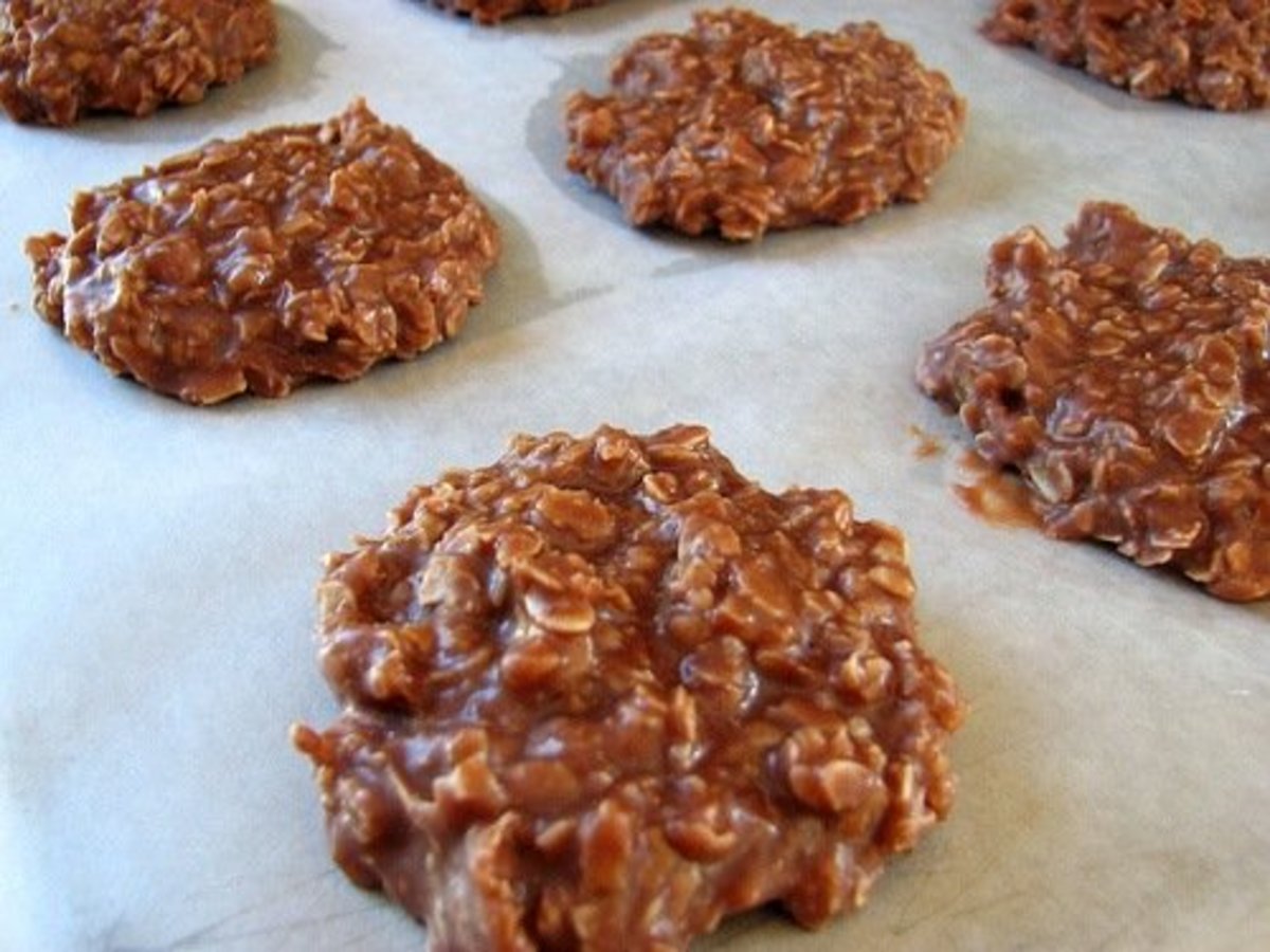 These are my famous no-bake chocolate oatmeal cookies!