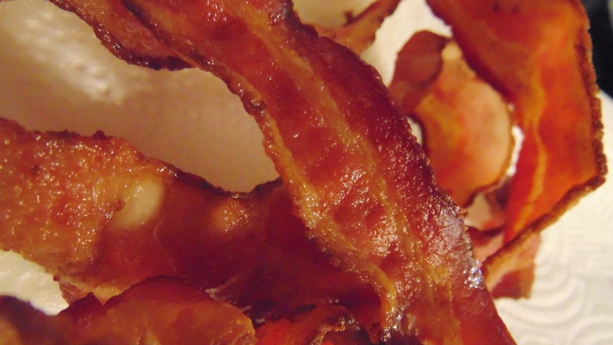 When did people start eating bacon?