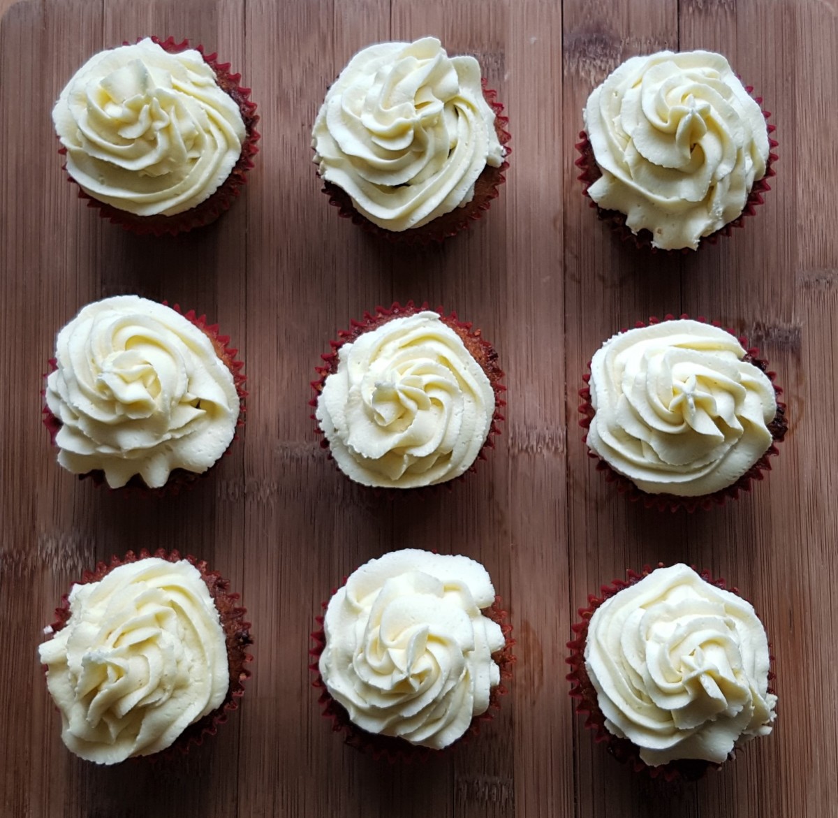 Carrot Cake Cupcakes With Walnuts and White Chocolate Buttercream Frosting Recipe