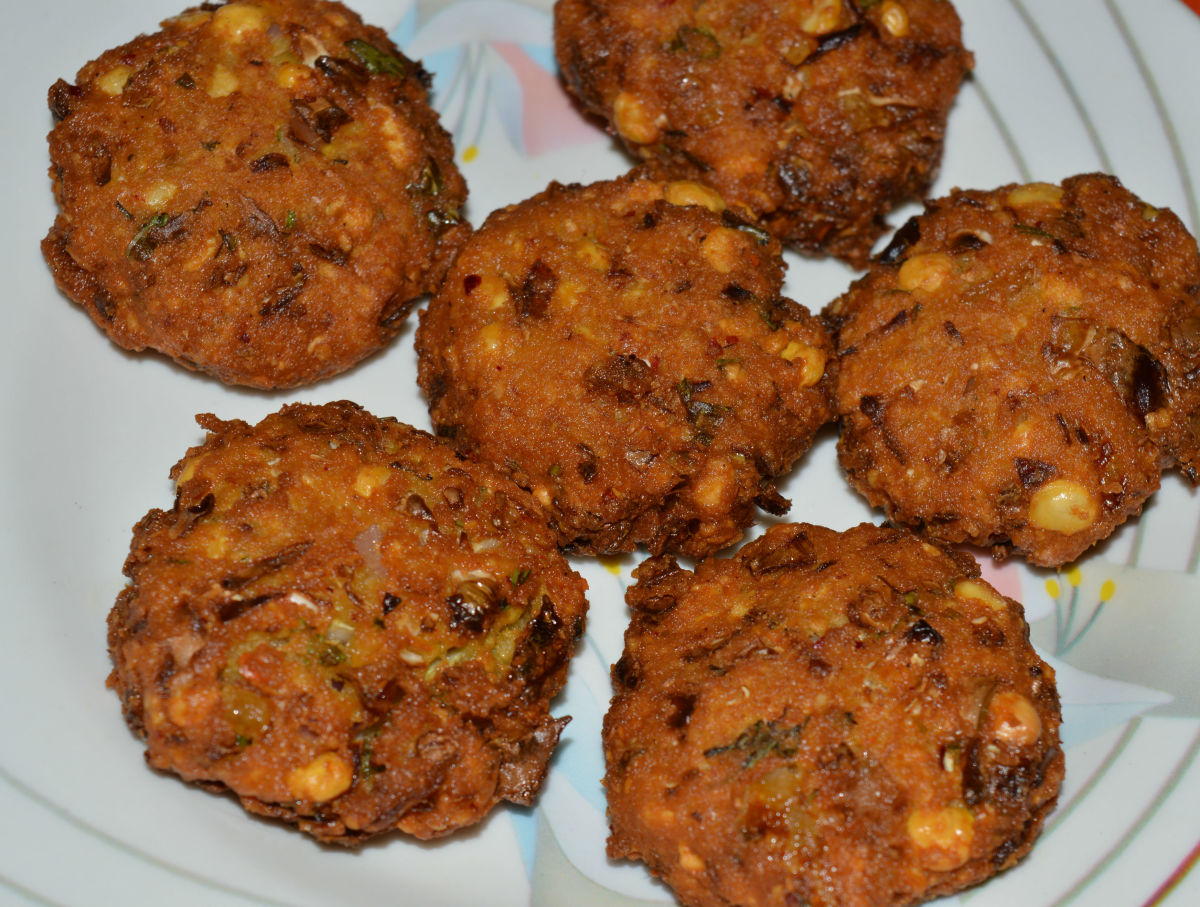 Cabbage Fritters (Vada) Indian Appetizer Recipe Delishably