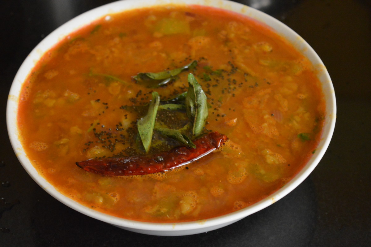 How to Make Raw Tomato and Onion Sambar - Delishably