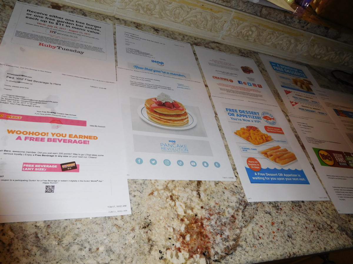 Restaurant birthday coupons