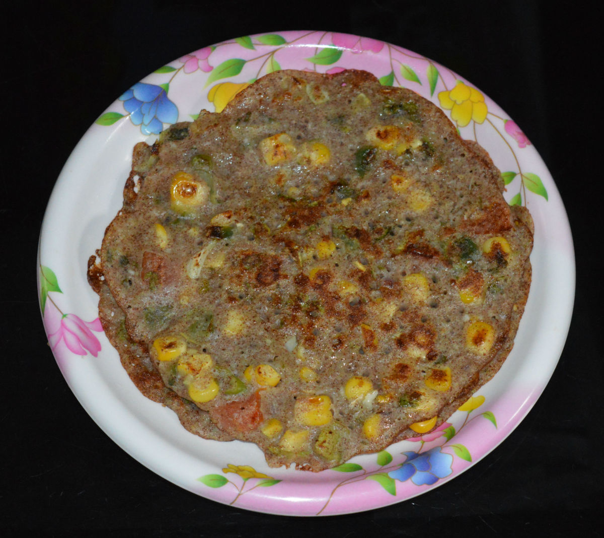 Finger millet and sweet corn pancakes