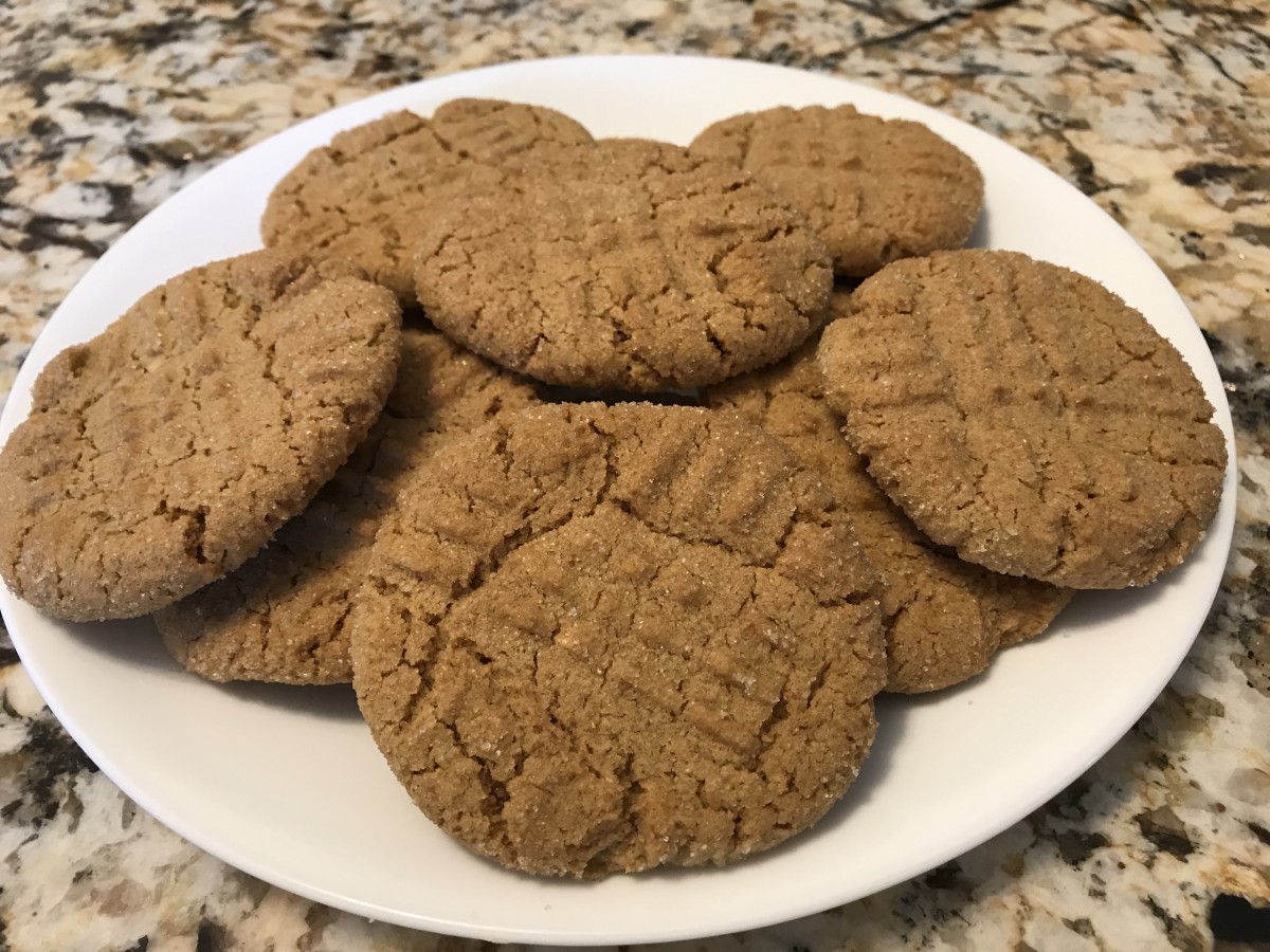 Peanut Butter Cookies:  Vegan and Non-Vegan Recipes