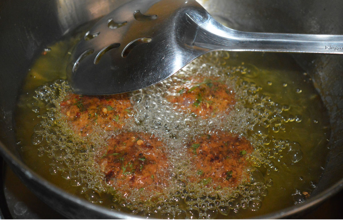 Spicy Moong Sprouts Vada (Spicy Mung Bean Sprout Fritters)