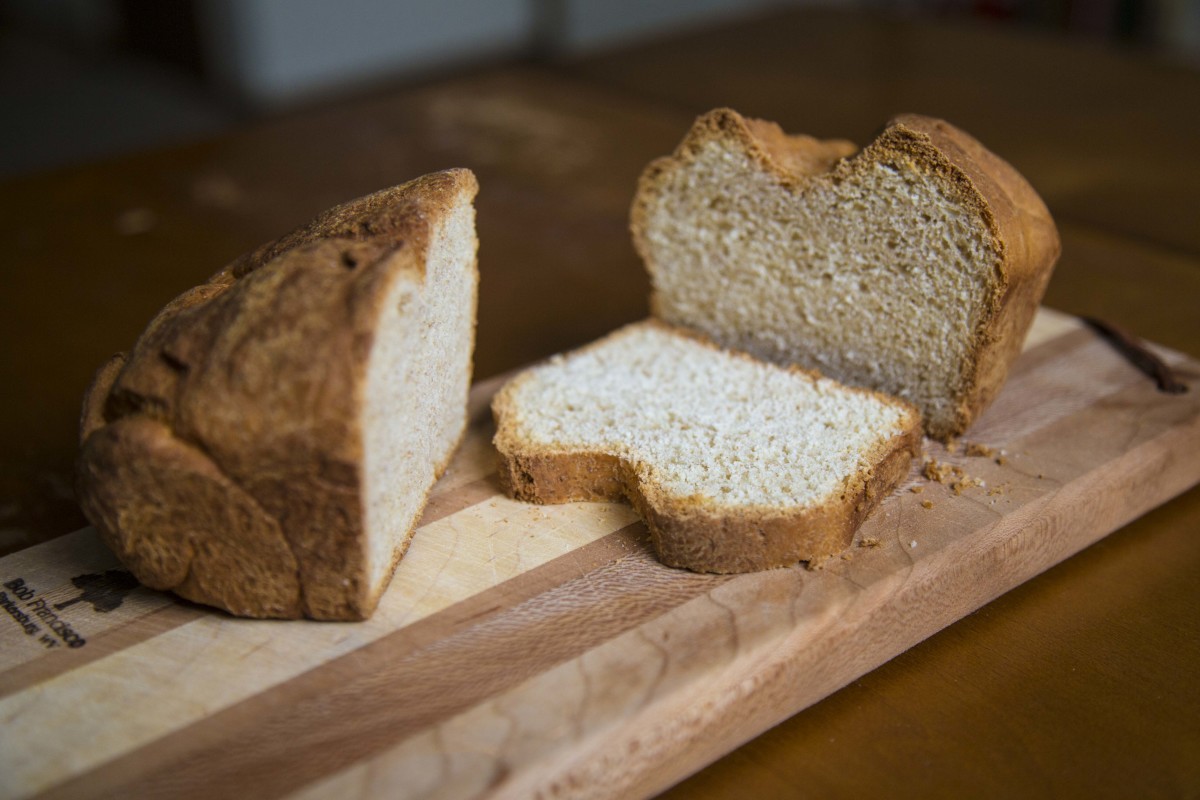 This bread has a kind of crumbly texture that's so yummy.