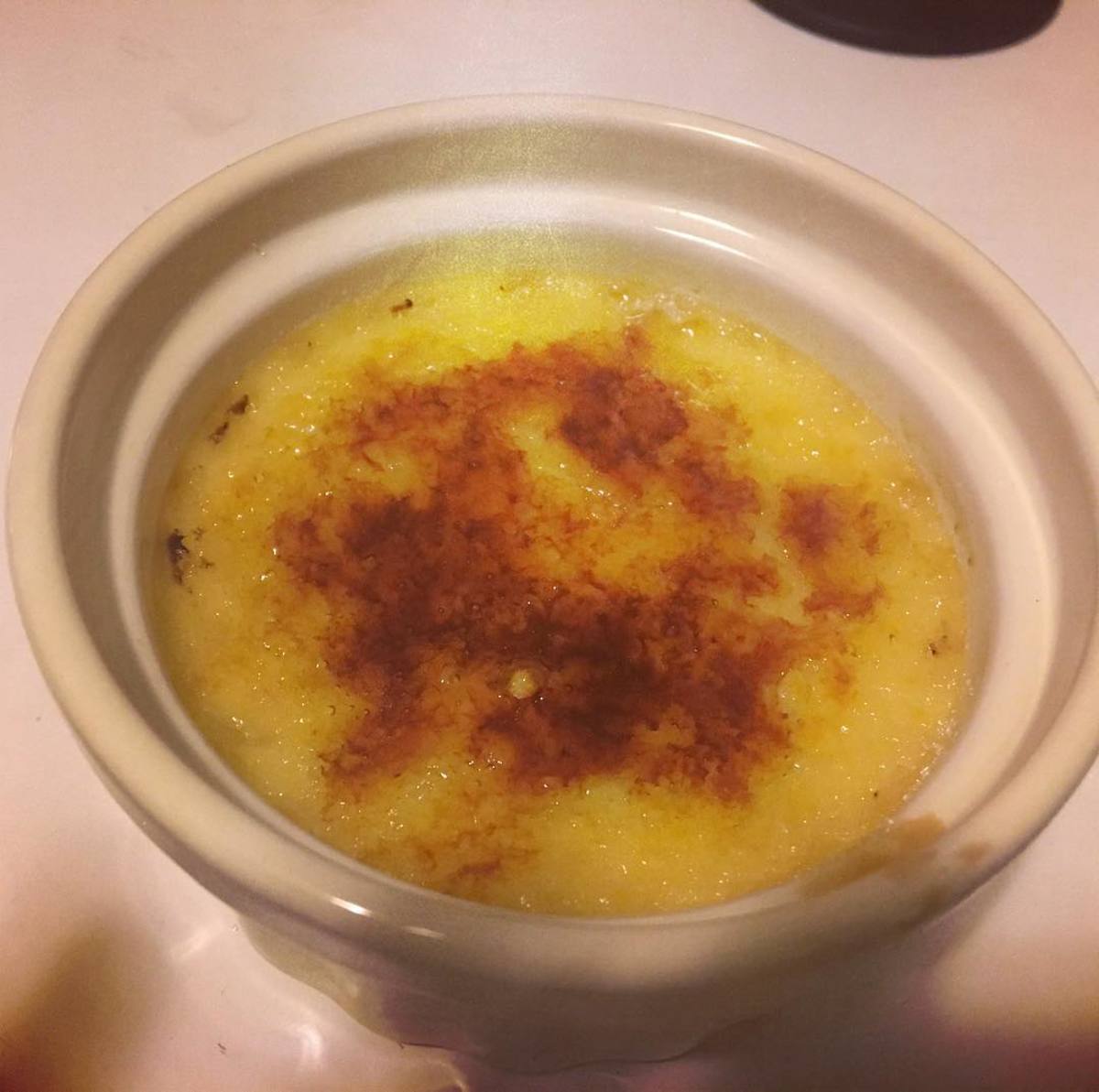 If you follow to simple directions below, your vanilla crème brûlée should look something like this.