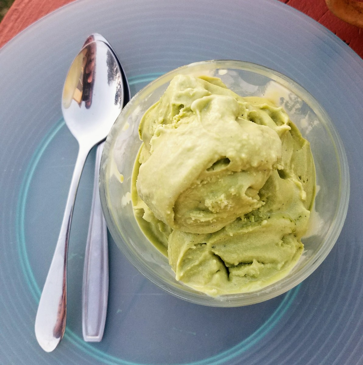 Creamy pistachio gelato