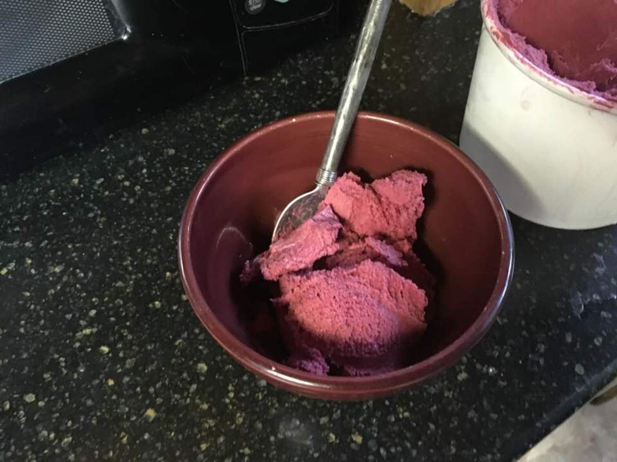 Learn how to make a smooth, soft, vibrant, strongly flavored, and fruity tropical-type ice cream with hibiscus powder!