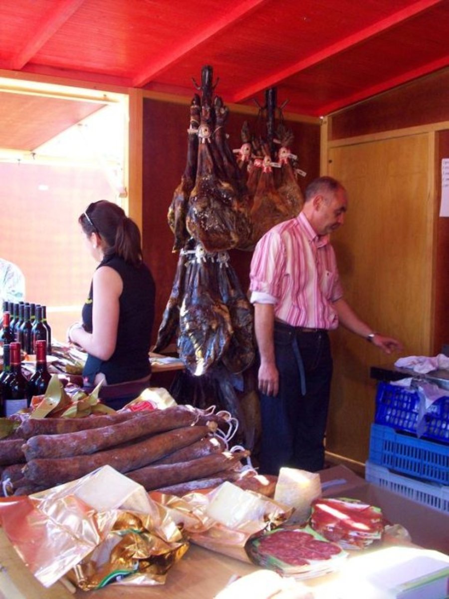 A Charcuteria shack  called Extregusta at the Caceres Feria Gastronomica, 2010
