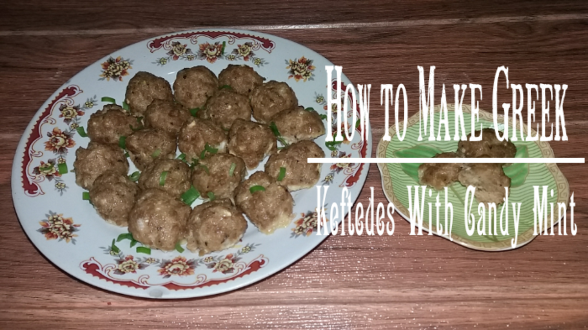 How to Make Greek Keftedes With Mint Candy