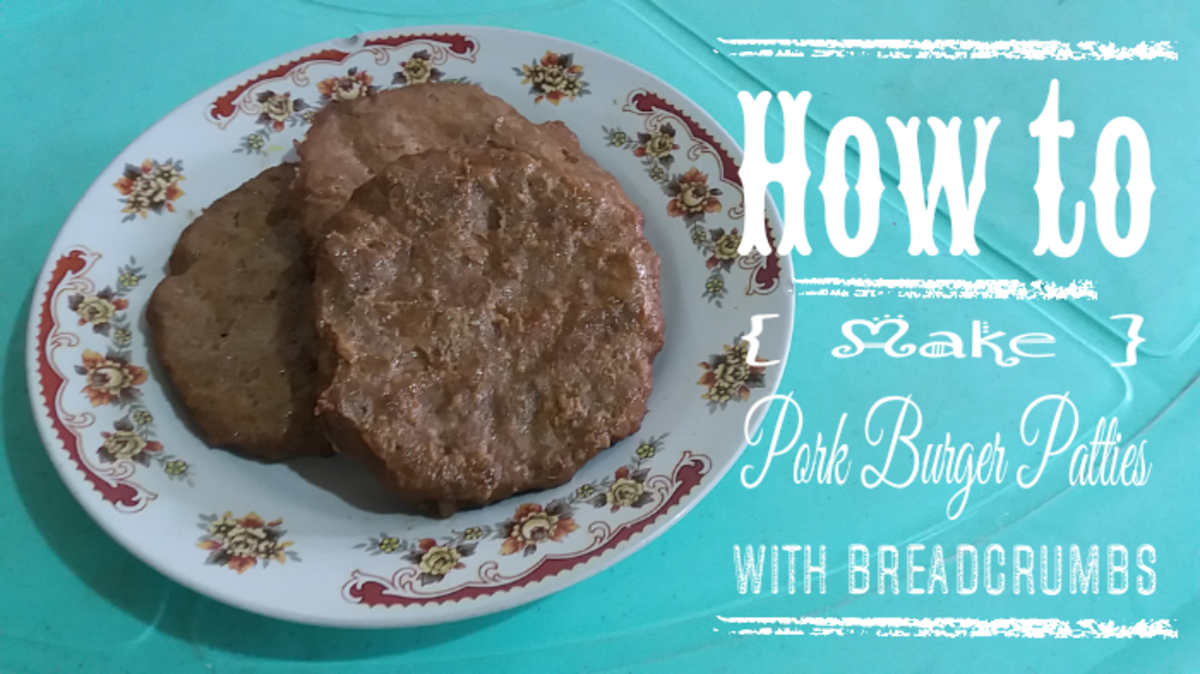 How to Make Pork Burger Patties With Breadcrumbs
