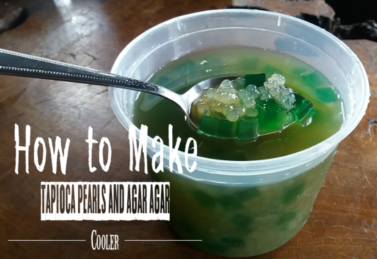 How to make tapioca pearls and agar cooler