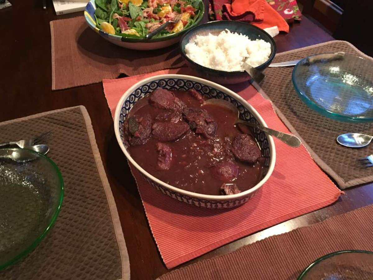 Tender Pork Stewed in Peaches and Blackberries Recipe