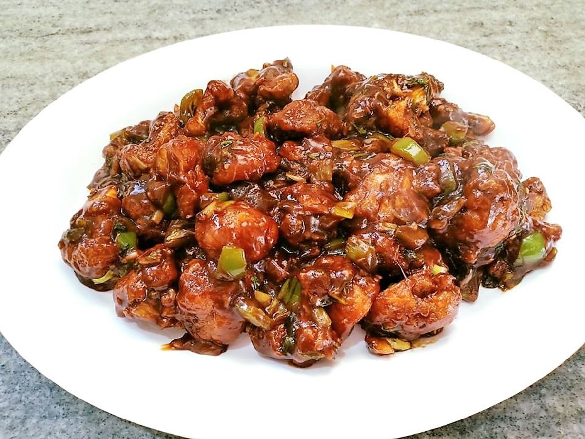 Quick and Easy Crispy Gobi (Cauliflower) Manchurian Recipe - Delishably