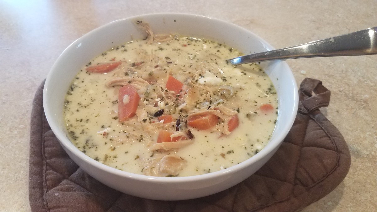 Creamy, Clean-Eating Chicken and Wild Rice Soup