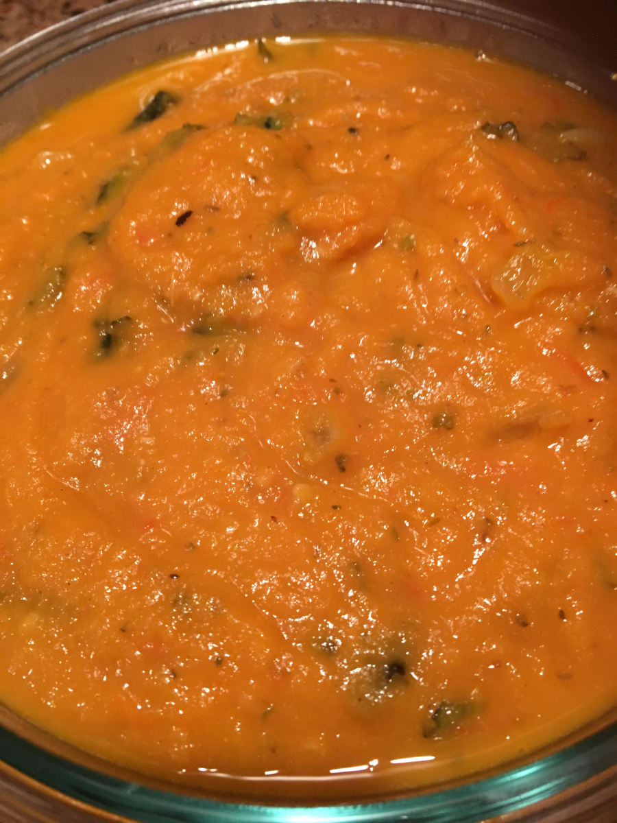 Easy Vegan Roasted Tomato Basil Soup (Dairy-Free Recipe)