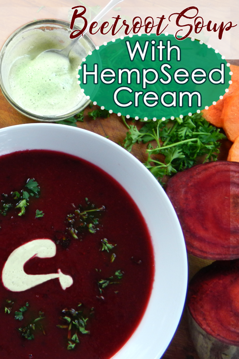 Beetroot Soup With Hemp Seed Cream (Instant Pot & Stovetop Recipes)