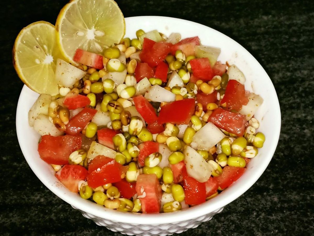 Moong Sprout Salad Recipe Delishably