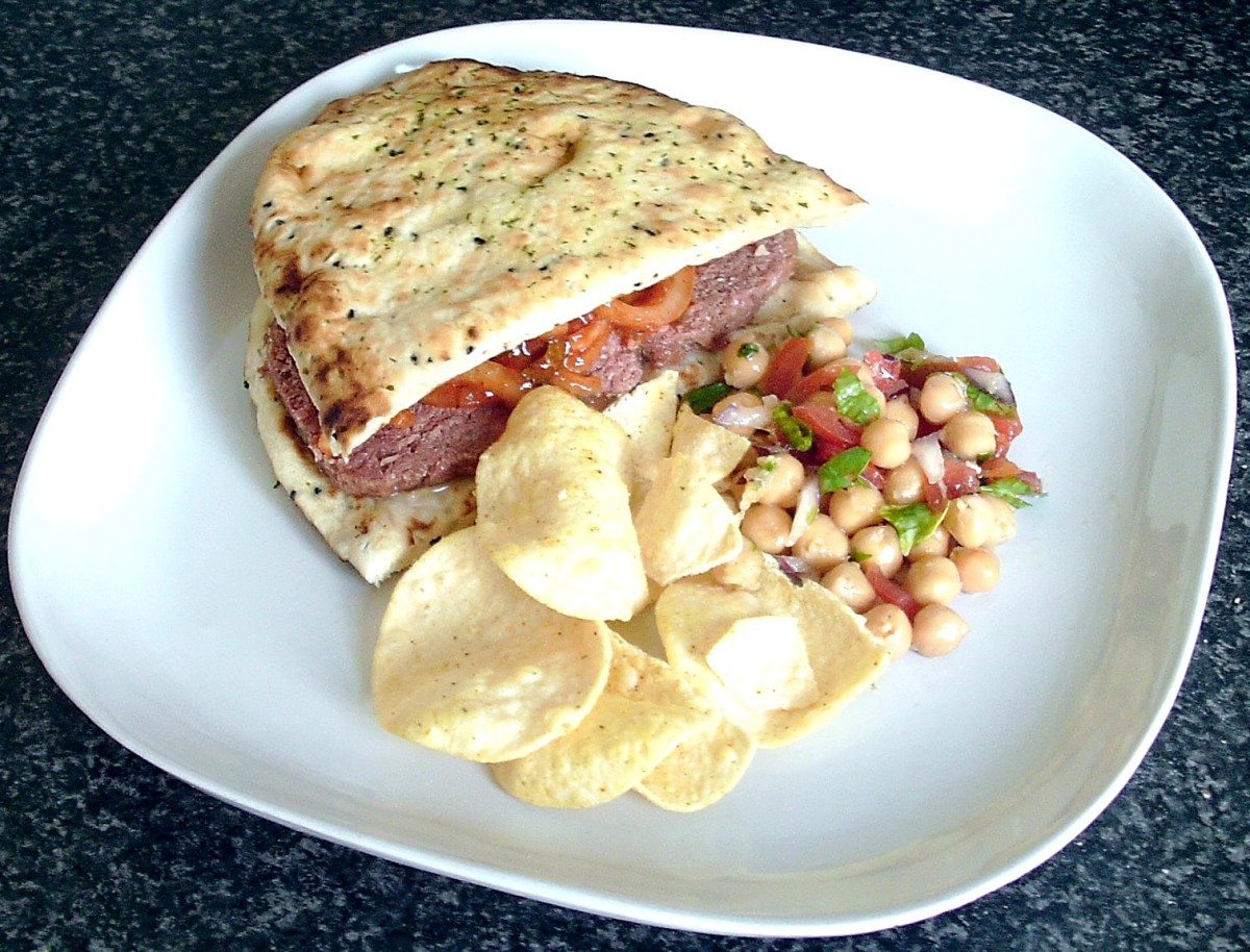 Corned beef and spiced onions naan bread sandwich is one of the recipes featured on this page