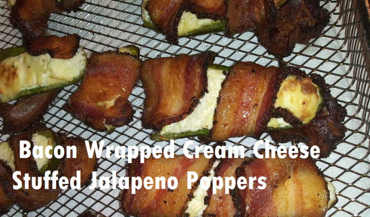 Easy Air Fryer Bacon-Wrapped Cream Cheese Jalapeño Poppers