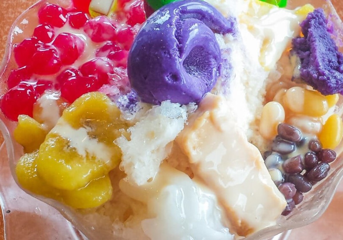 Halo-halo is a popular frozen mixed fruit dessert from the Philippines