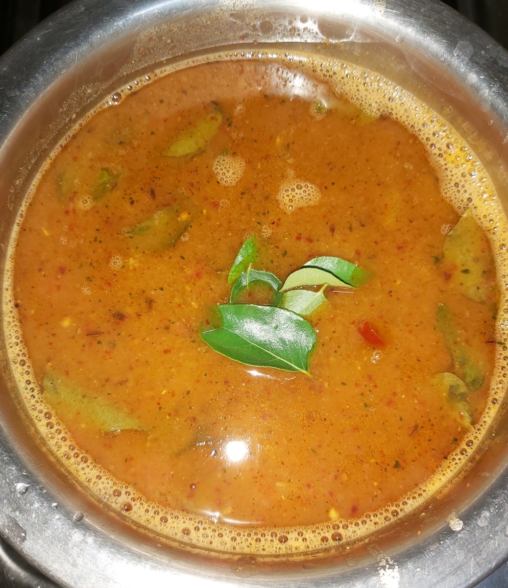 Karnataka-style tomato rasam (thili saaru)