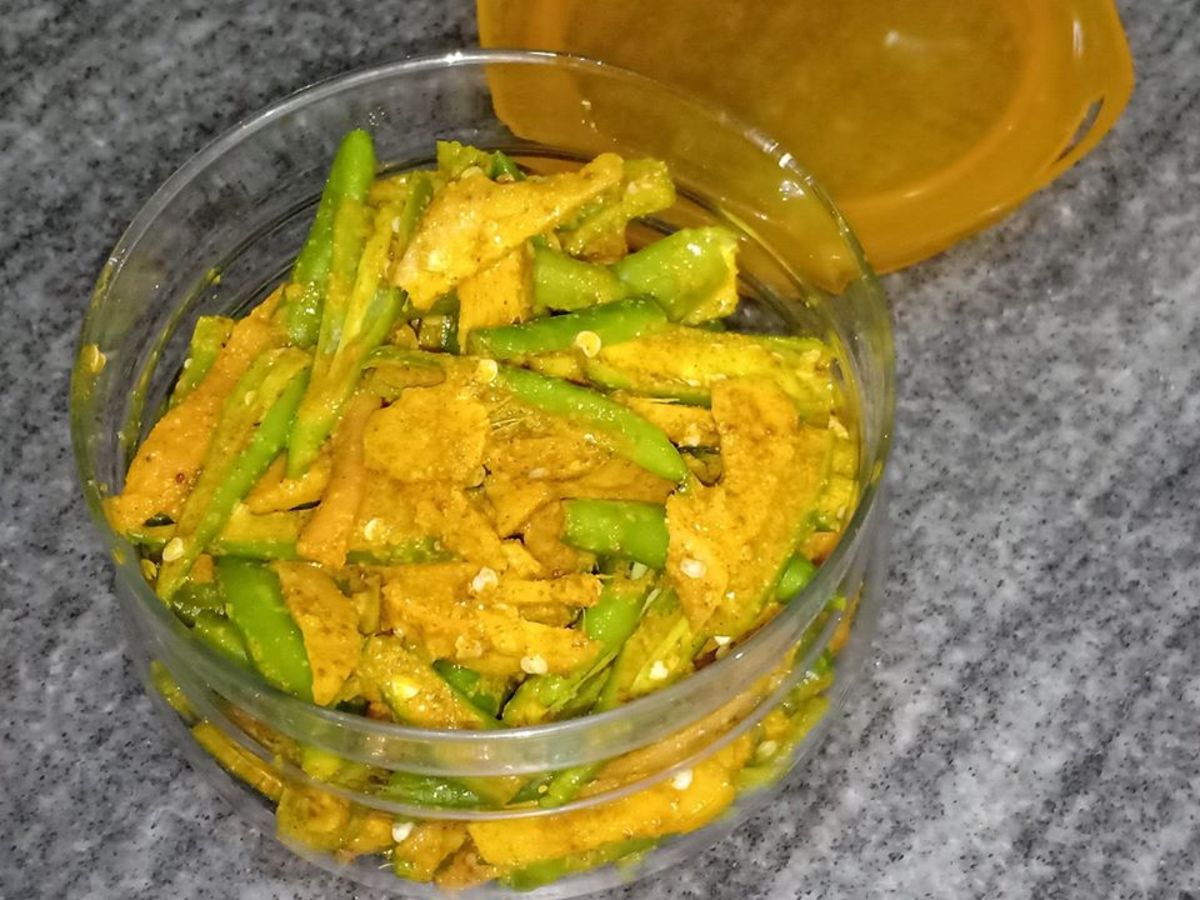 Ginger and Green Chilli Pickle