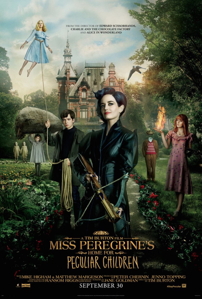 MISS PEREGRINES HOME FOR PECULIAR CHILDREN signed 12x8  ASA BUTTERFIELD as Jake 