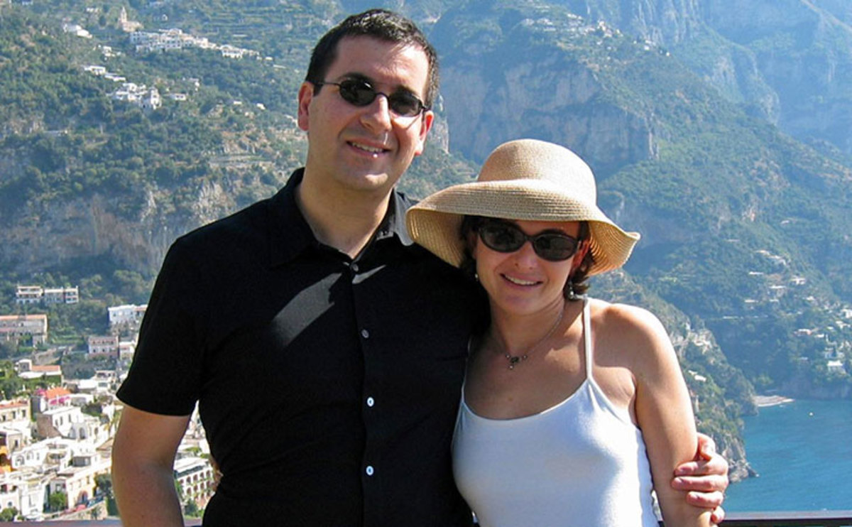 Sheryl Sandberg, right, seen in happier times with late husband, Dave Goldberg.