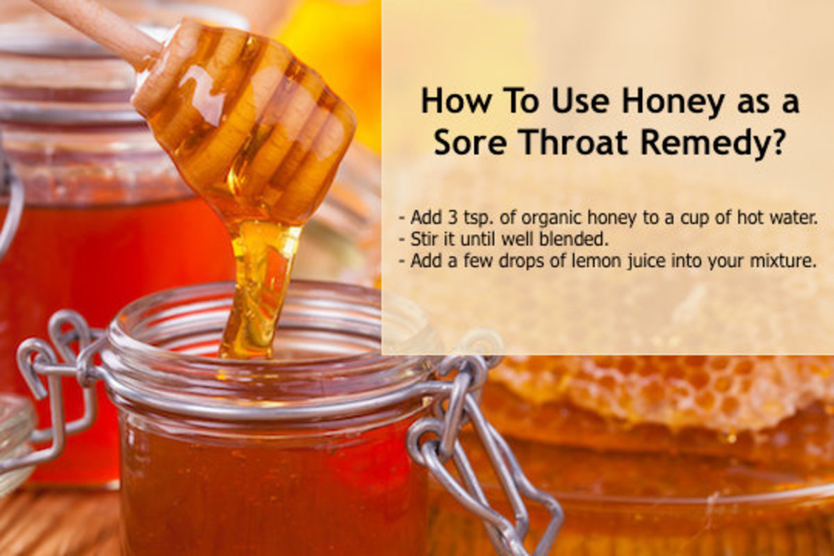 Honey is one of many amazing natural sore throat cures, which works by killing sore-throat-causing bacteria and providing anti-inflammation properties.